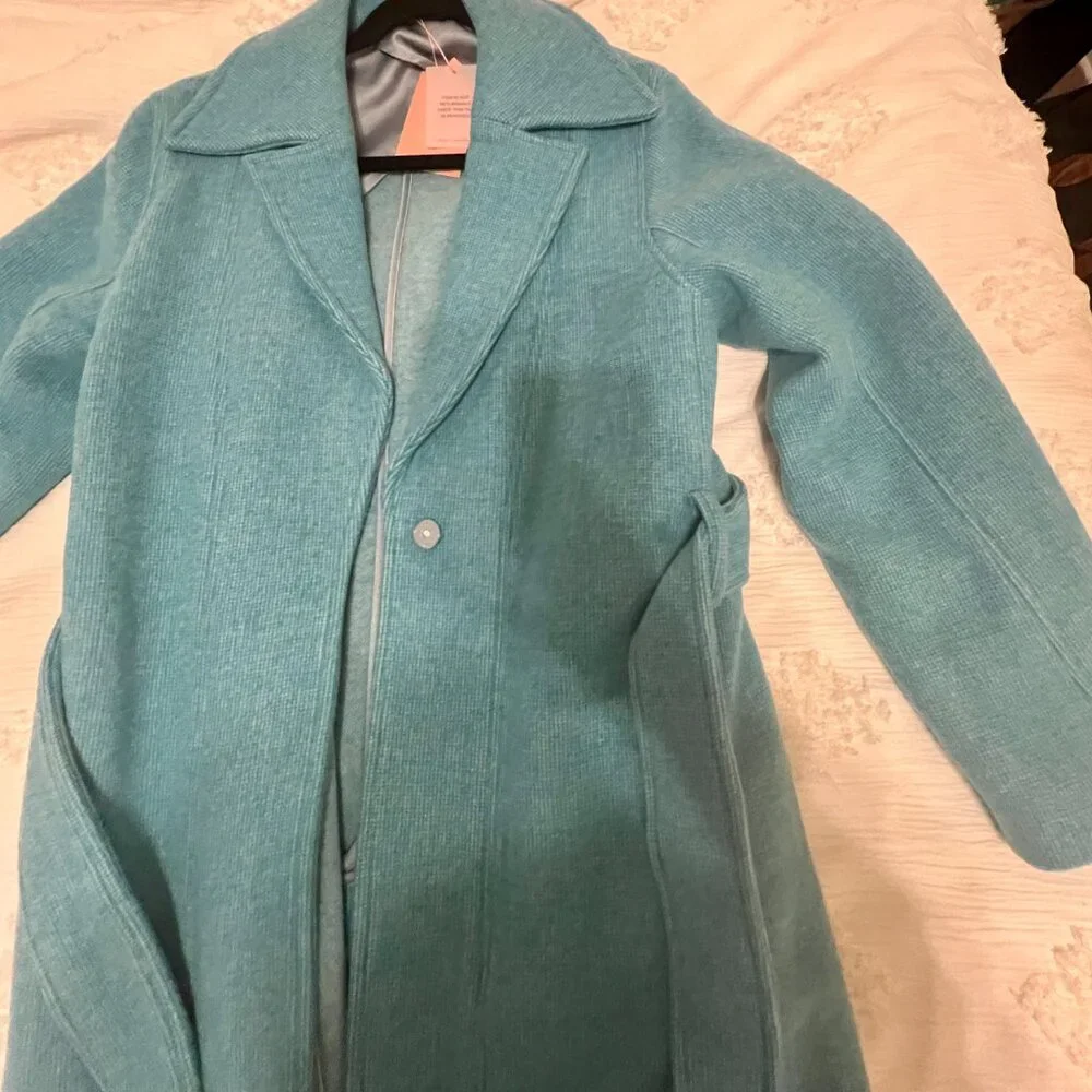 Blue Wool Coat - Cult Gaia - Picture 4 of 6